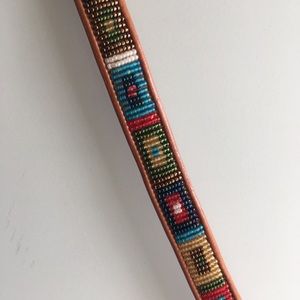 Colorful, unique, new, leather belt - never worn!